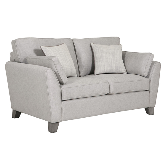 Read more about Castro velvet fabric 2 seater sofa in light grey