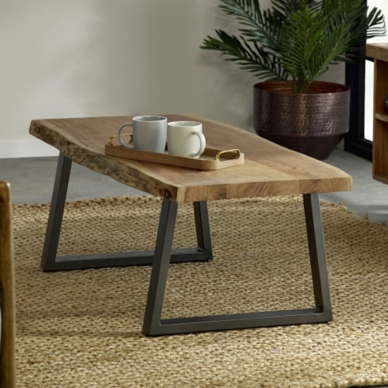 Read more about Catila live edge wooden coffee table in oak