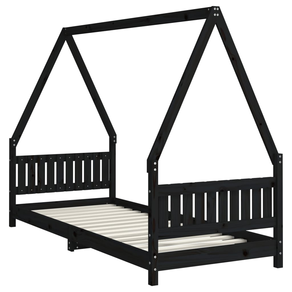 Catoosa 80x200cm Wooden Children Daybed In Black