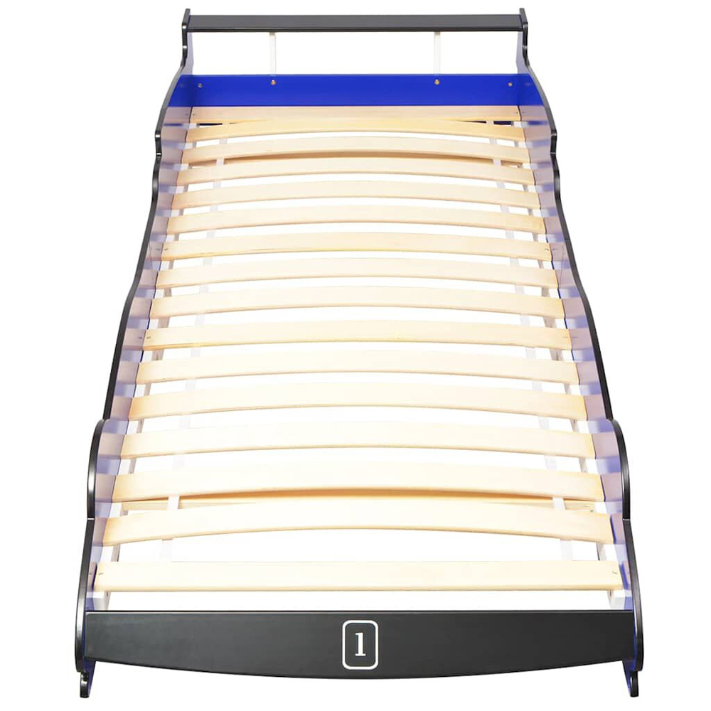 Catoosa Wooden Children Race Car Bed In Blue