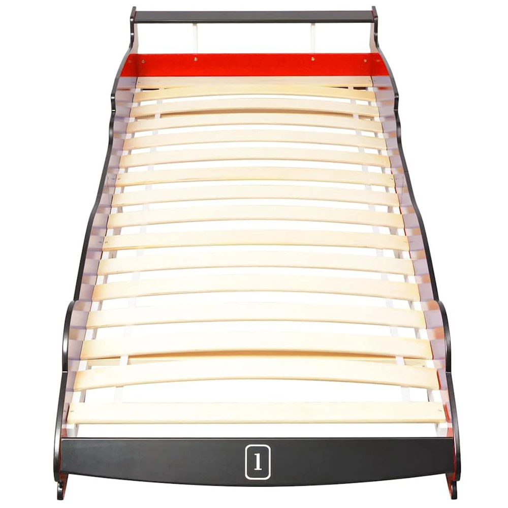 Catoosa Wooden Children Race Car Bed In Red