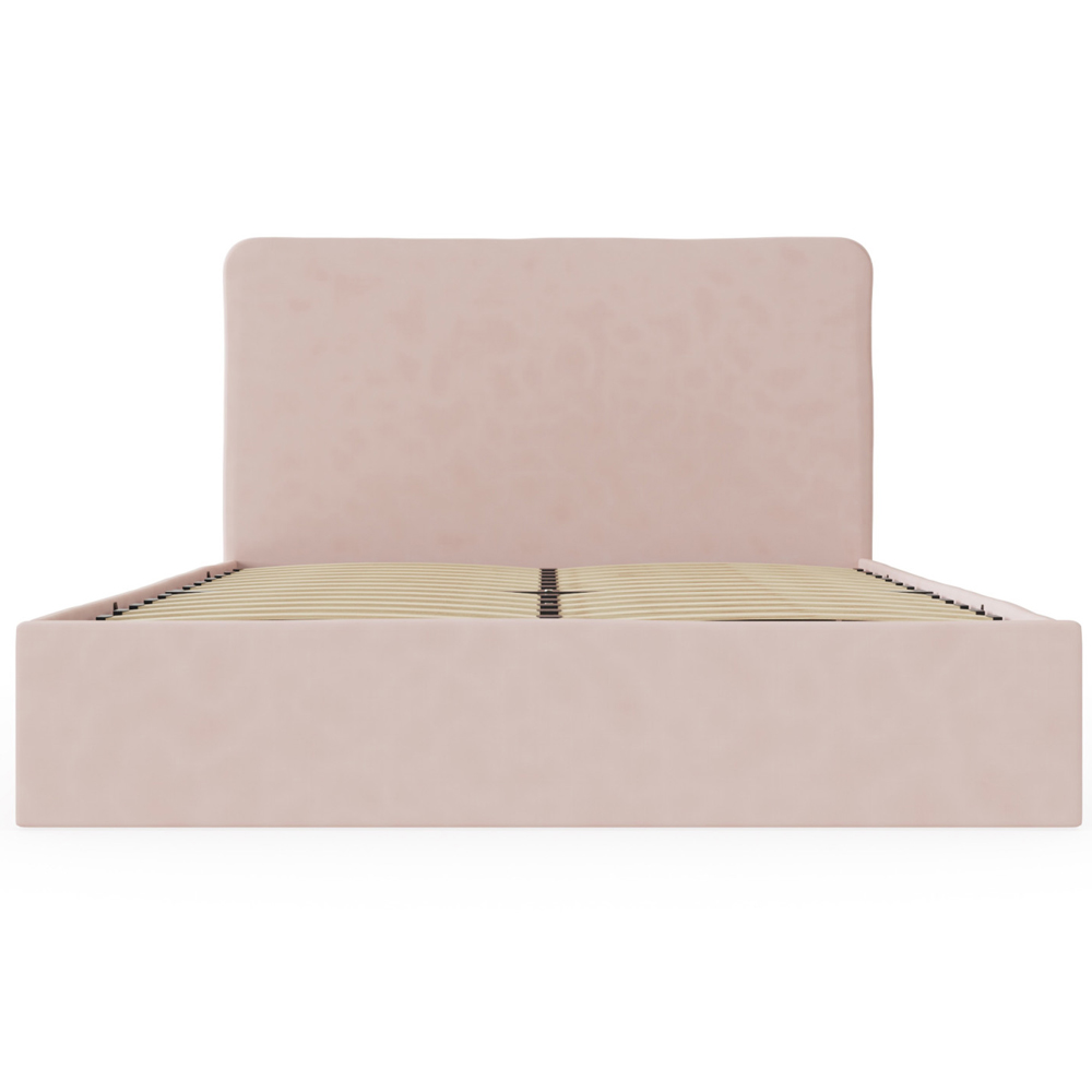 Catskill Fabric Ottoman Storage King Size Bed In Pink