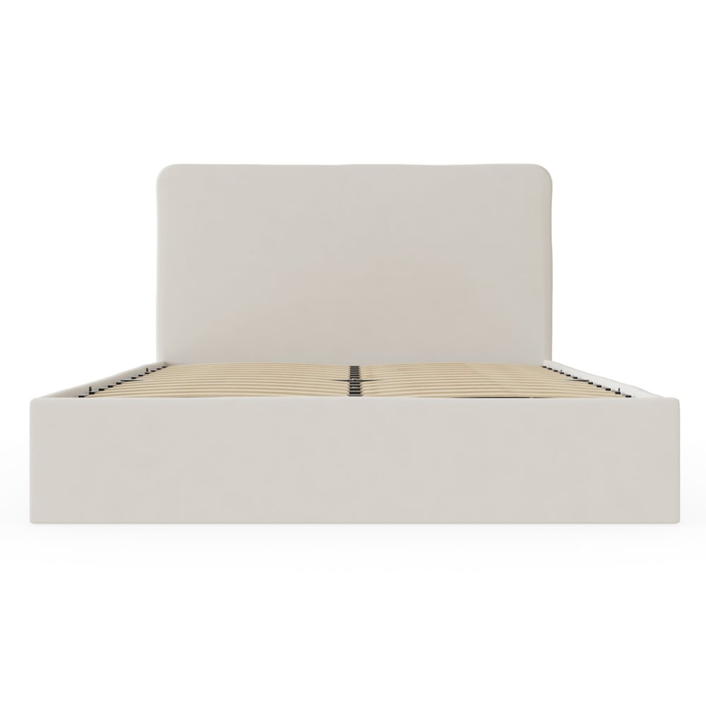 Catskill Fabric Ottoman Storage Small Double Bed In Natural