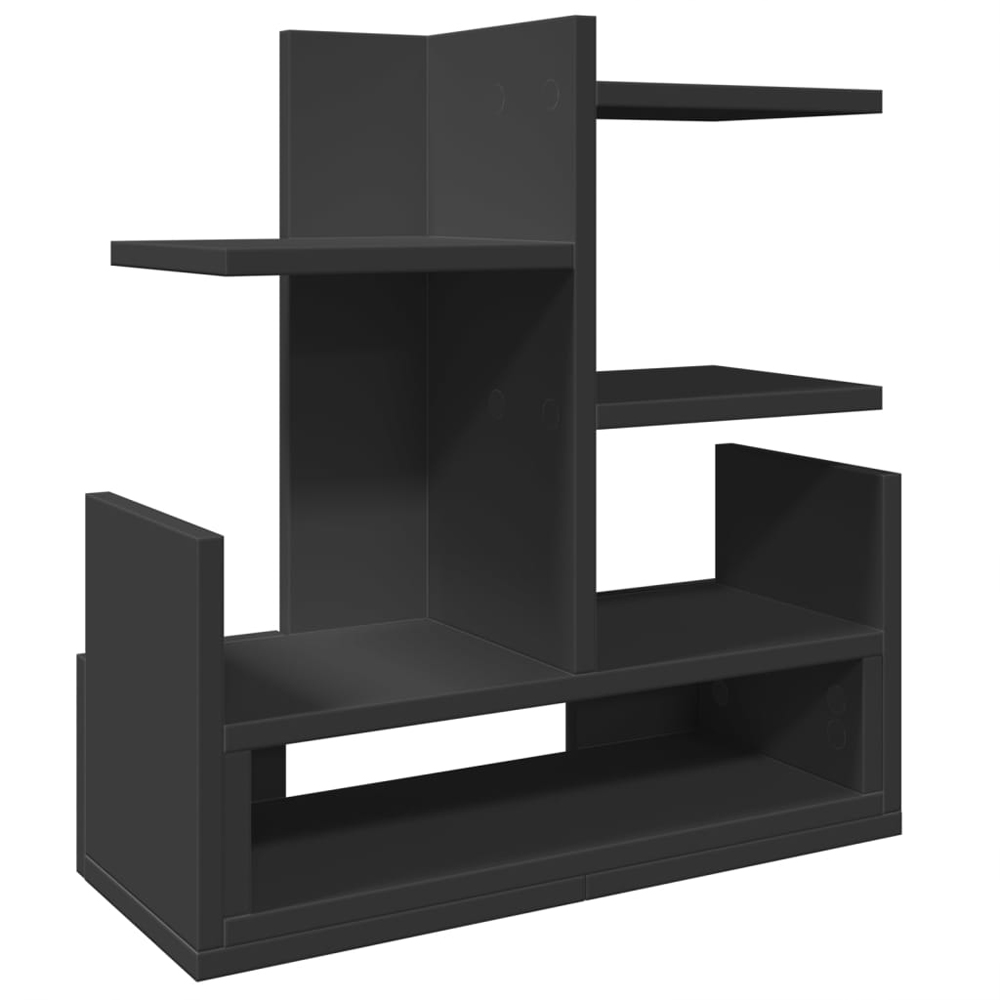 Catskill Wooden Office Desk Organiser In Black