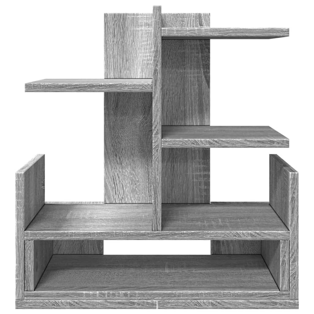 Catskill Wooden Office Desk Organiser In Grey Sonoma