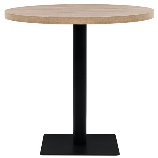 Causer Round Wooden Bistro Table In Oak