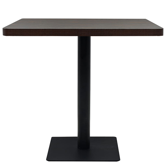 Causer Square Wooden Bistro Table In Dark Ash | Furniture in Fashion