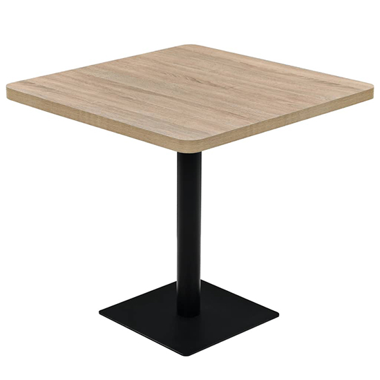 Causer Square Wooden Bistro Table In Dark Ash Furniture in Fashion