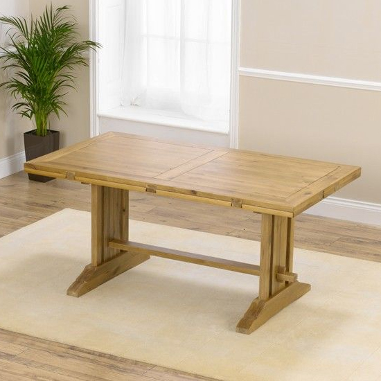 Cavano All Sides Extending Wooden Dining Table In Oak
