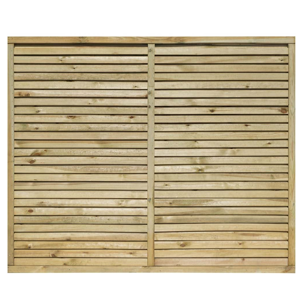 Cawsand Wooden Garden Screen In Natural 6x5