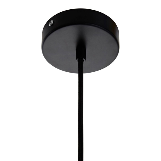 Ceakon Metal Wire Frame Pendant Light In Black