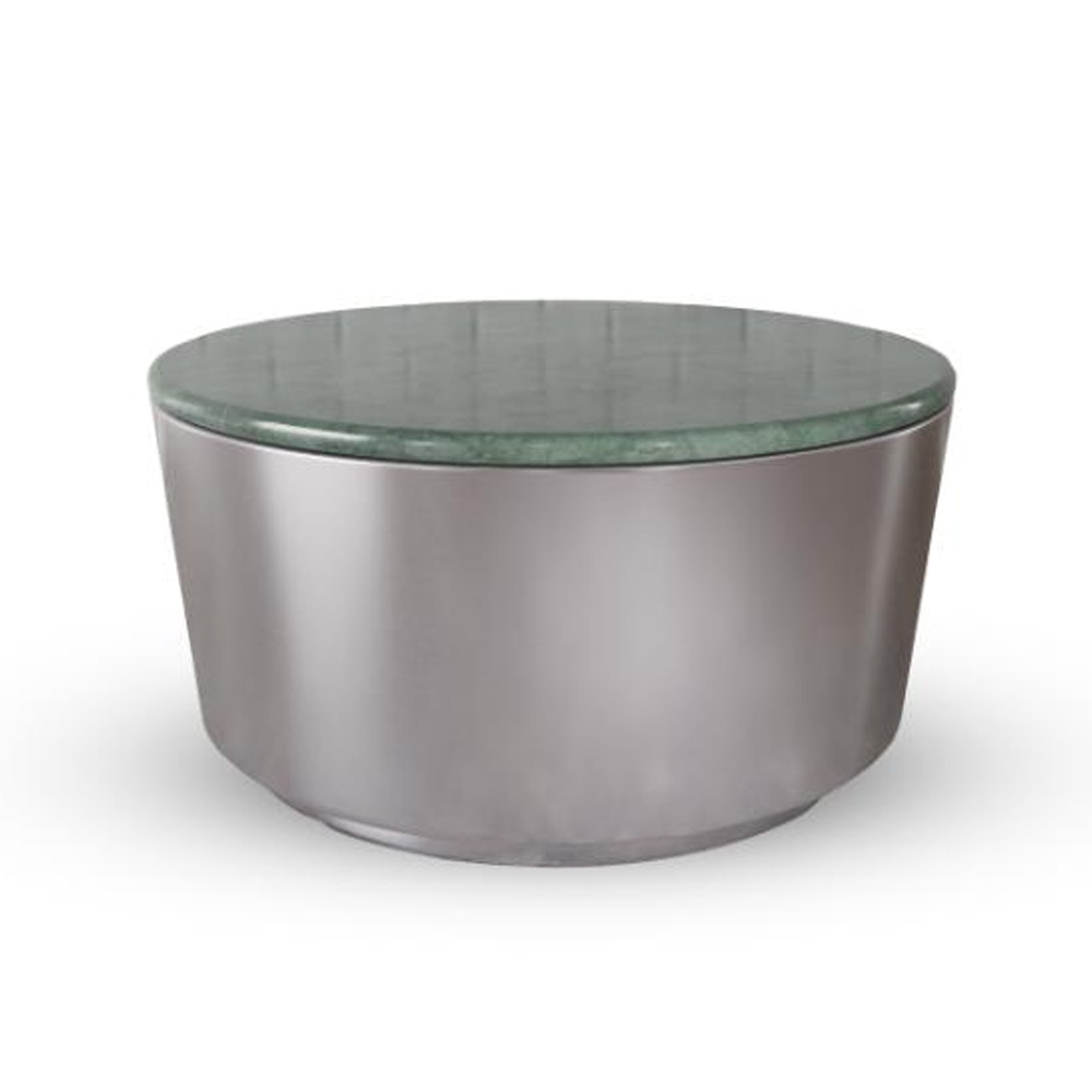 Cedartown Large Marble Top Coffee Table With Steel Base - Grey Toronto