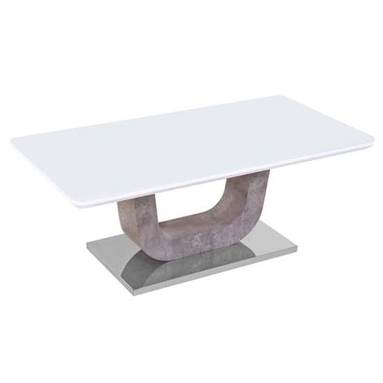 Read more about Ceibo high gloss white glass coffee table