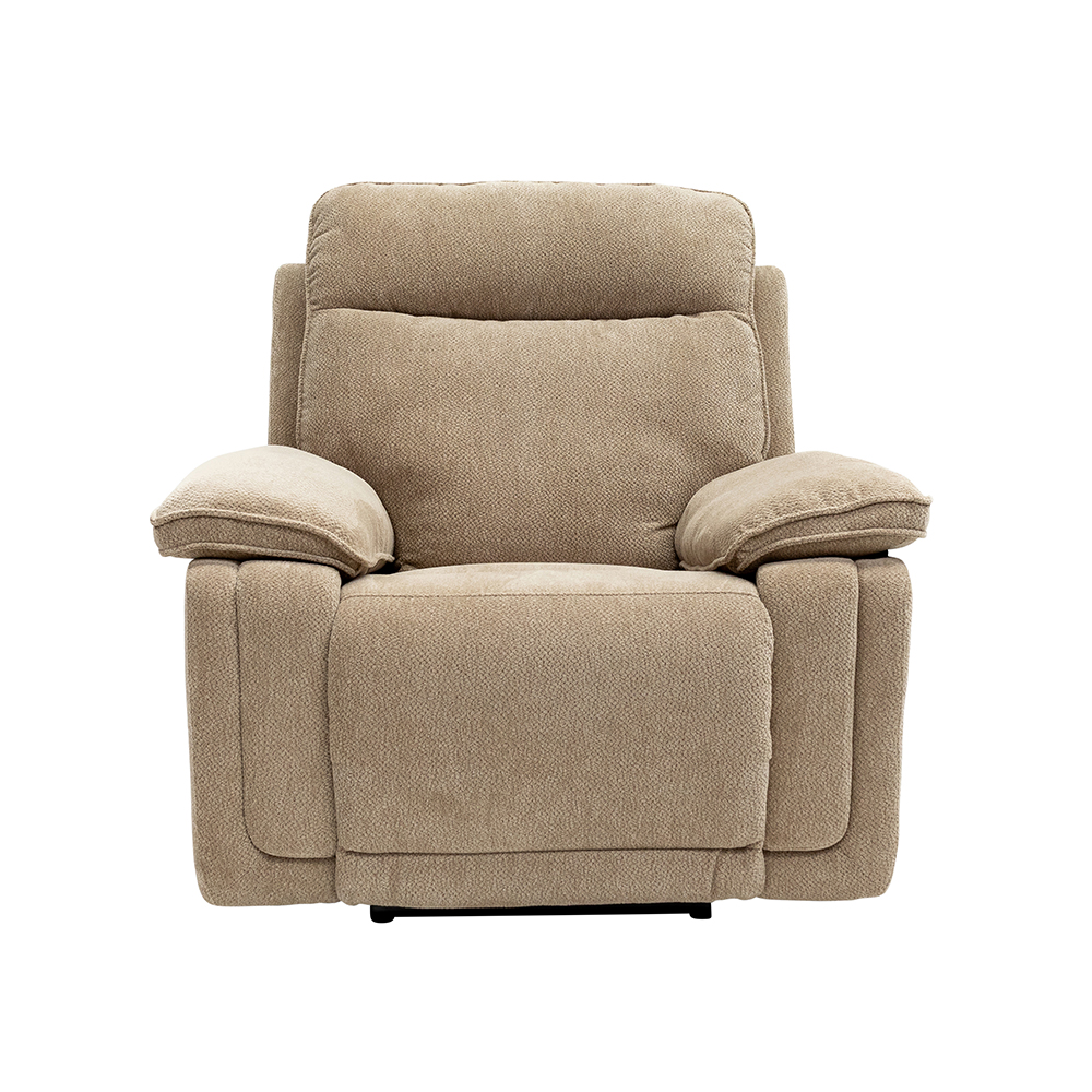 Celeste Fabric Electric Recliner Sofa Suite in Camel