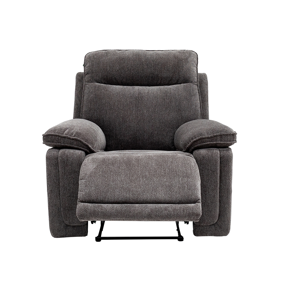 Celeste Fabric Electric Recliner 1 Seater Sofa in Charcoal