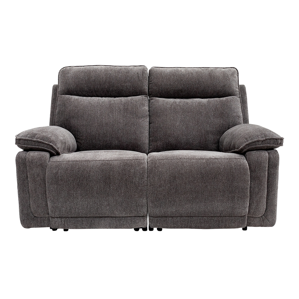 Celeste Fabric Electric Recliner 2 Seater Sofa in Charcoal