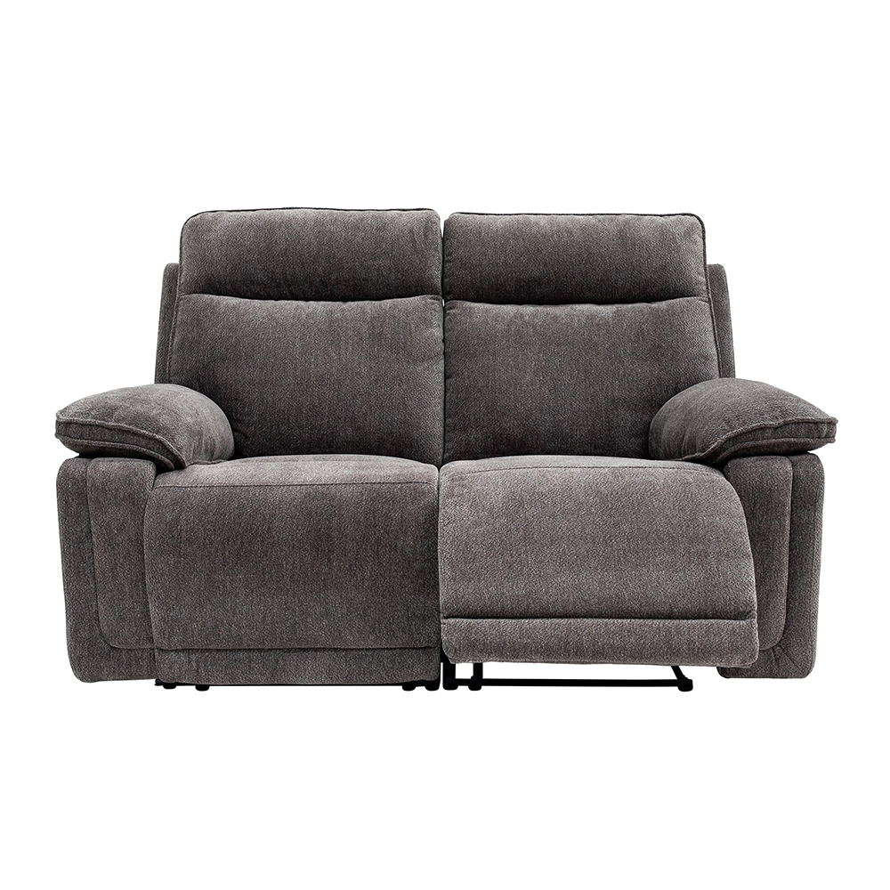 Celeste Fabric Electric Recliner 2 Seater Sofa in Charcoal