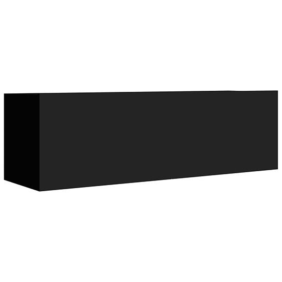 Celexa Wall Hung Wooden Entertainment Unit In Black