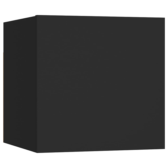 Celexa Wall Hung Wooden Entertainment Unit In Black
