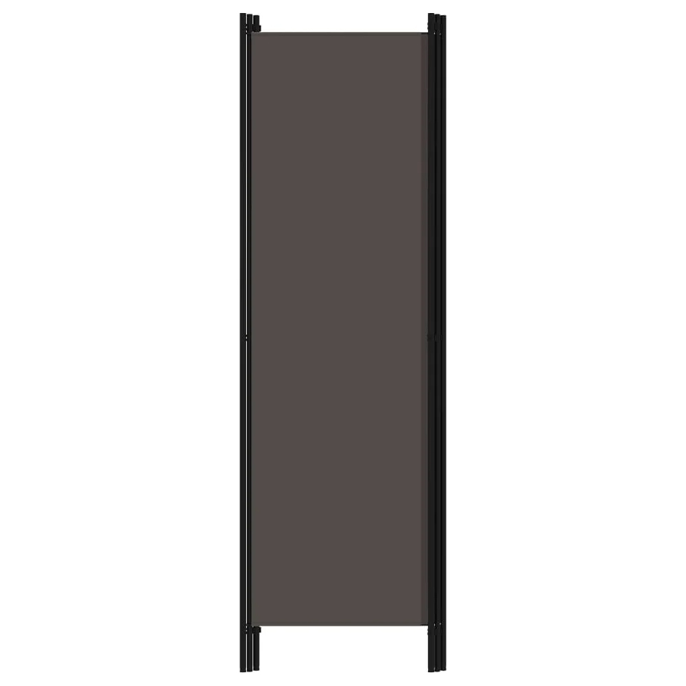 Celina Fabric 3 Panels 150cm x 180cm Room Divider In Anthracite