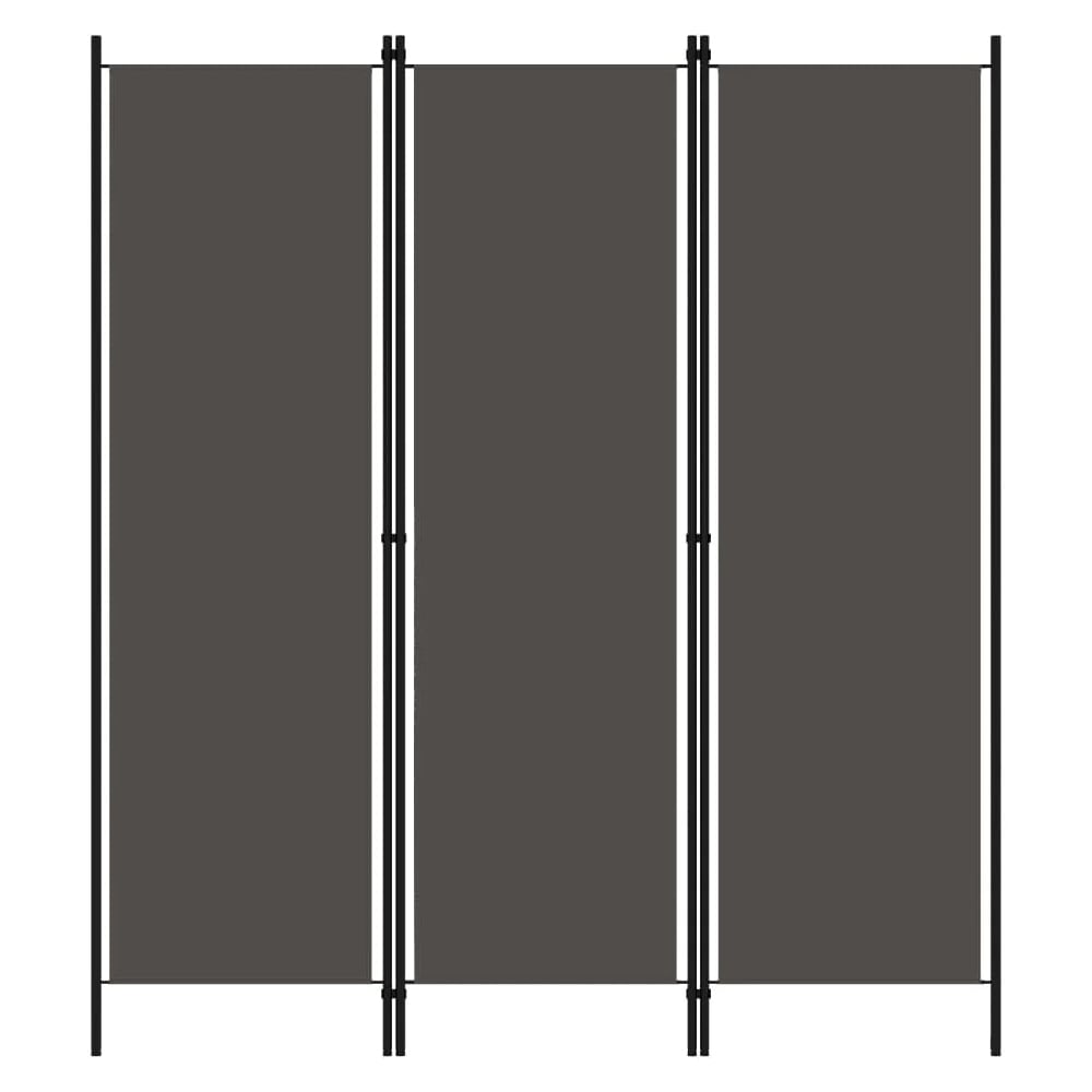 Read more about Celina fabric 3 panels 150cm x 180cm room divider in anthracite