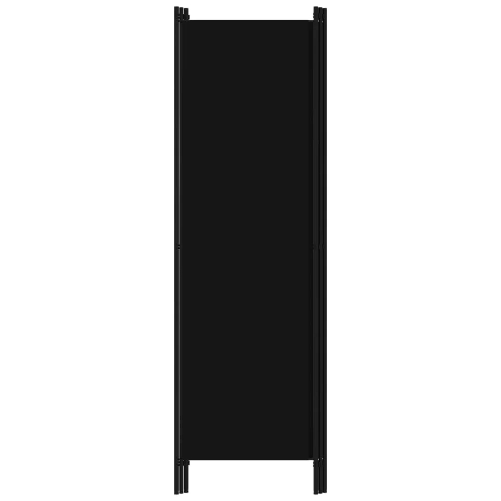 Celina Fabric 3 Panels 150cm x 180cm Room Divider In Black