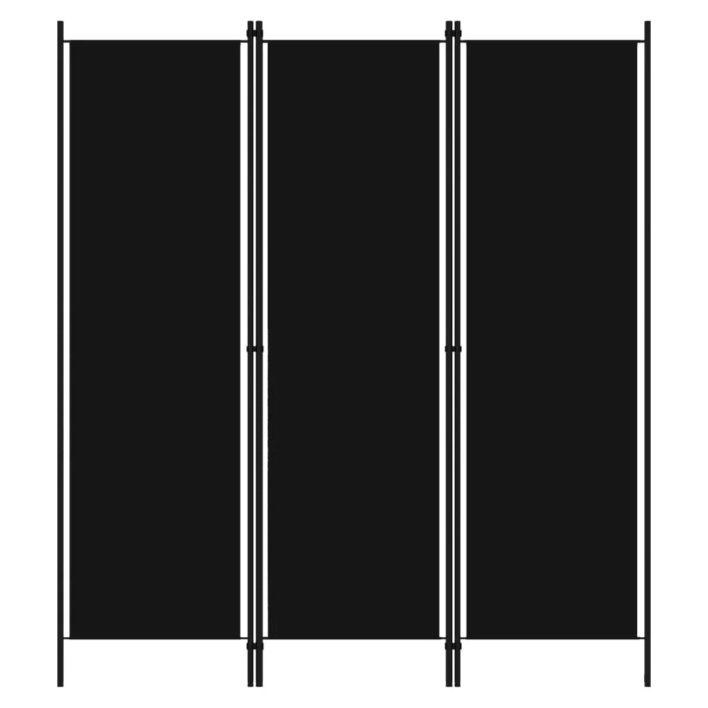 Read more about Celina fabric 3 panels 150cm x 180cm room divider in black