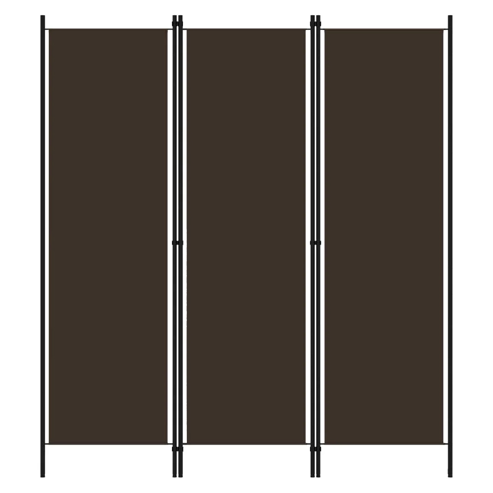 Read more about Celina fabric 3 panels 150cm x 180cm room divider in brown