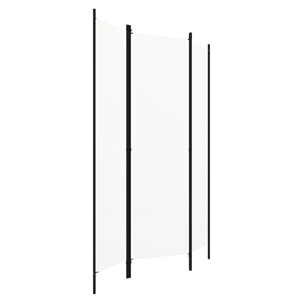 Celina Fabric 3 Panels 150cm x 180cm Room Divider In White