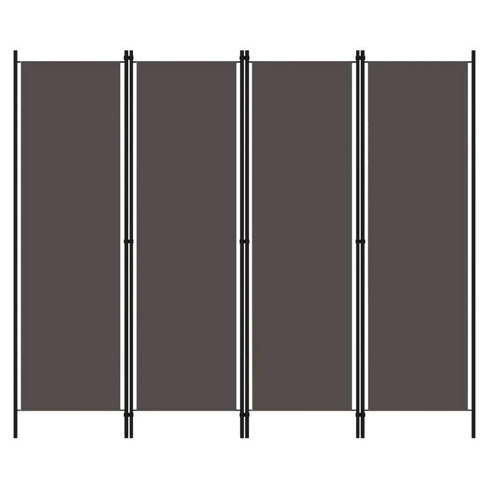Read more about Celina fabric 4 panels 200cm x 180cm room divider in anthracite