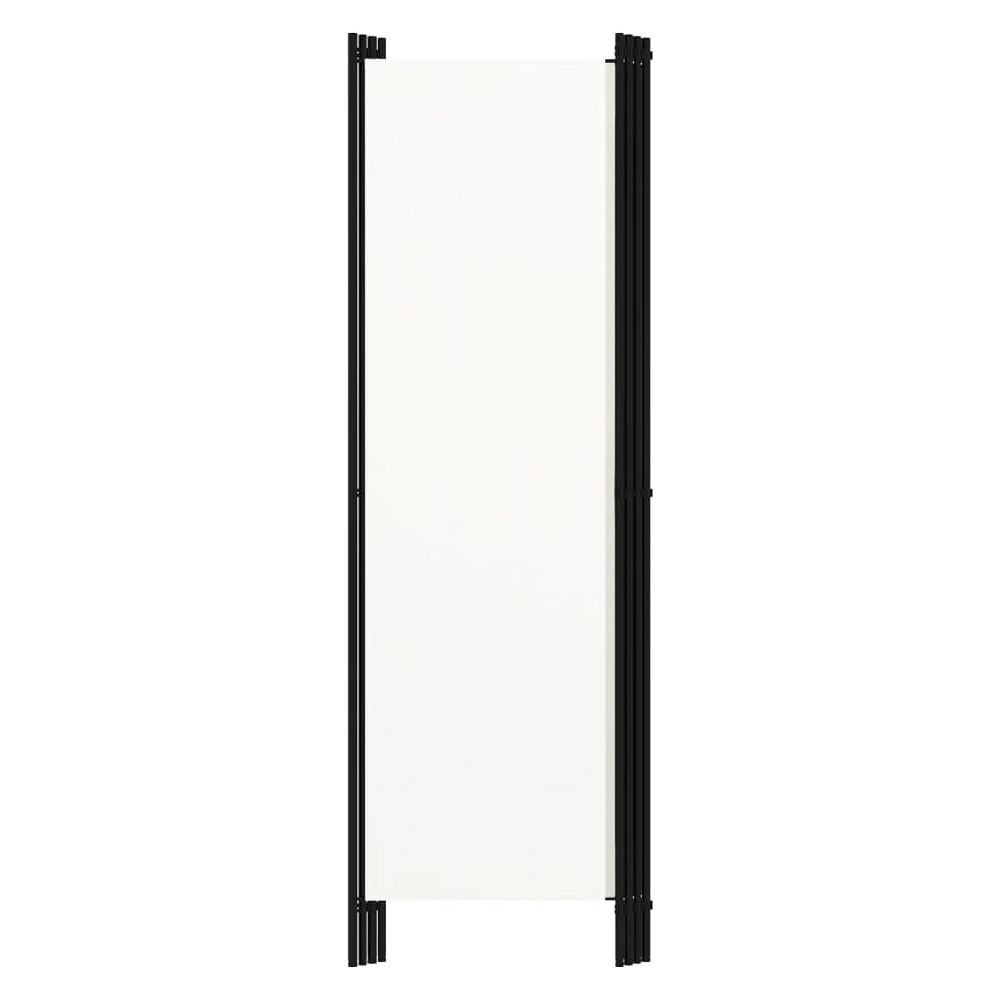 Celina Fabric 4 Panels 200cm x 180cm Room Divider In White