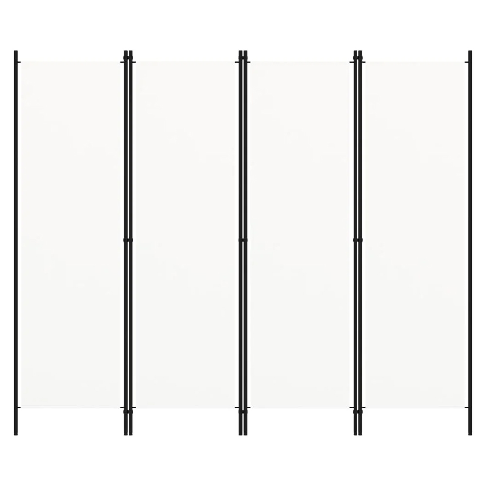 Read more about Celina fabric 4 panels 200cm x 180cm room divider in white