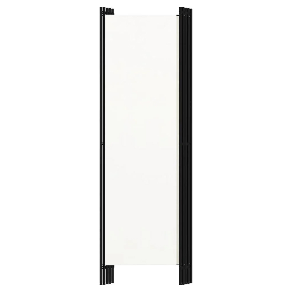 Celina Fabric 5 Panels 250cm x 180cm Room Divider In White