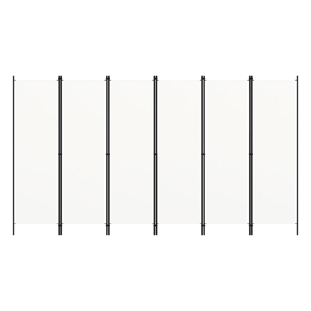 Read more about Celina fabric 6 panels 300cm x 180cm room divider in white