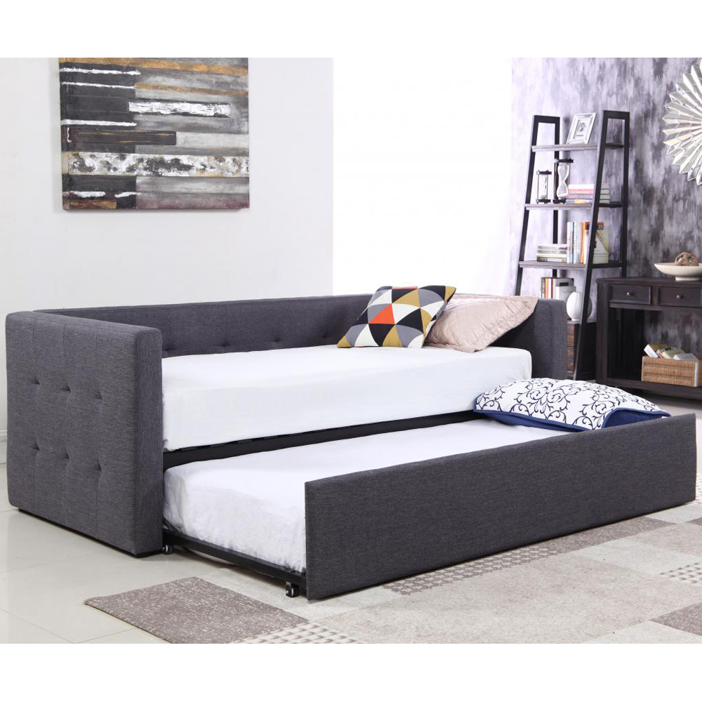 Celina Fabric Sofa Bed In Grey
