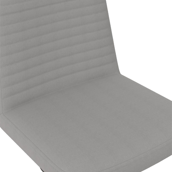 Celina Swivel Linen Fabric Home And Office Chair In Grey