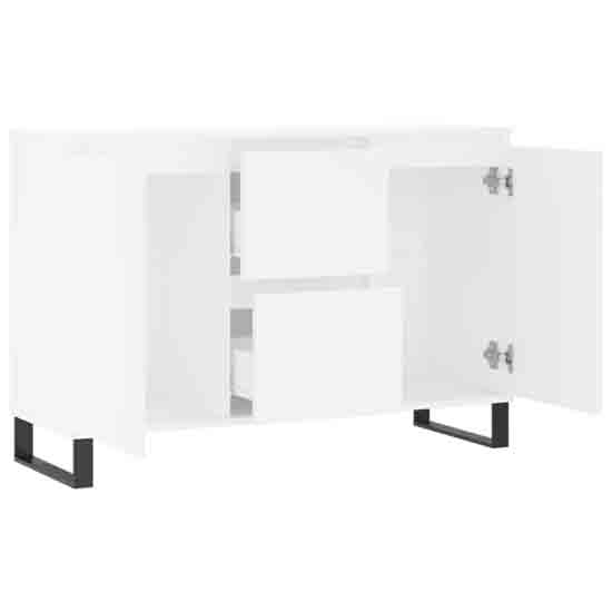 Celina Wooden Sideboard With 2 Doors 2 Drawers In White
