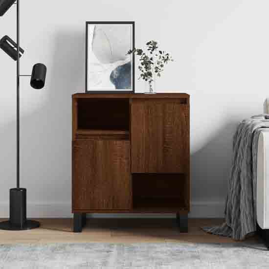Product photograph of Celina Wooden Sideboard With 2 Doors In Brown Oak from Furniture in Fashion