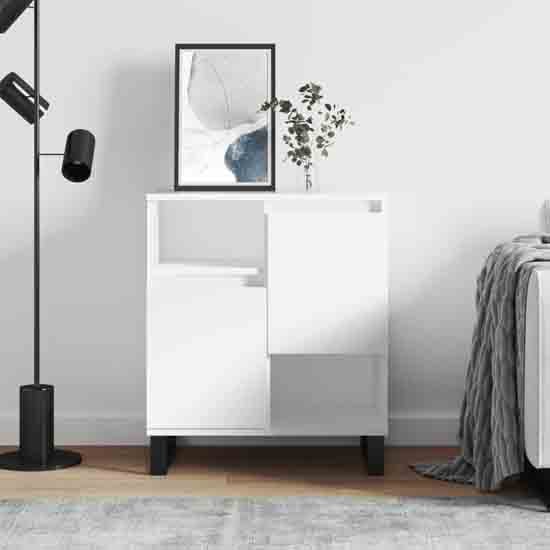 Read more about Celina wooden sideboard with 2 doors in white