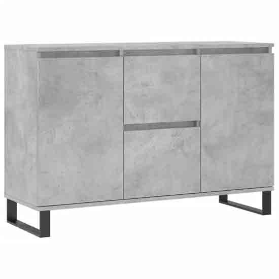 Celina Wooden Sideboard With 2 Doors 2 Drawers In Concrete Grey