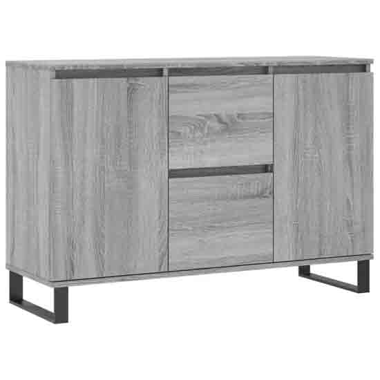 Celina Wooden Sideboard With 2 Doors 2 Drawers In Grey Sonoma