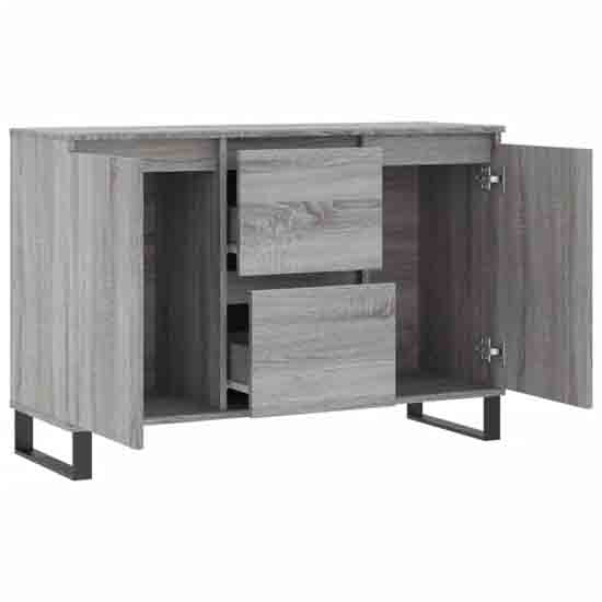 Celina Wooden Sideboard With 2 Doors 2 Drawers In Grey Sonoma