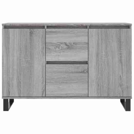 Celina Wooden Sideboard With 2 Doors 2 Drawers In Grey Sonoma