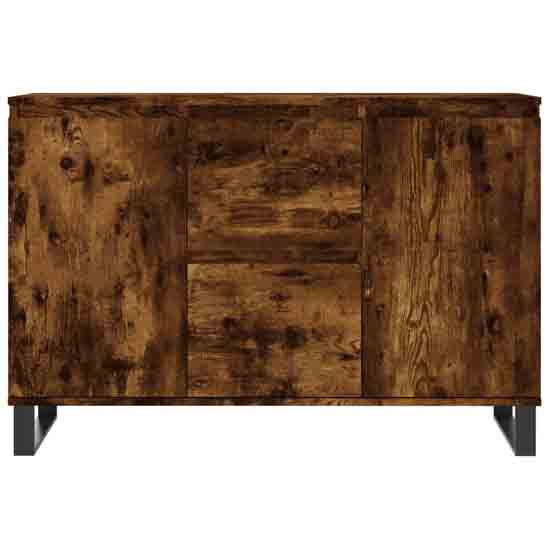 Celina Wooden Sideboard With 2 Doors 2 Drawers In Smoked Oak