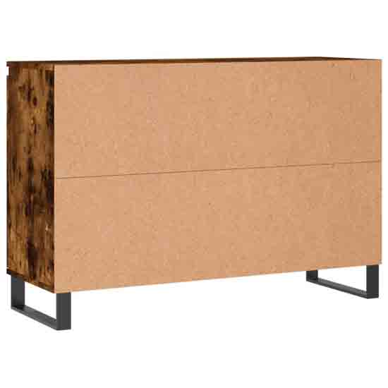 Celina Wooden Sideboard With 2 Doors 2 Drawers In Smoked Oak