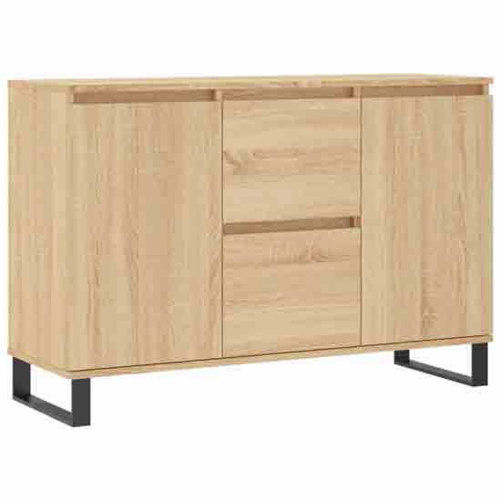 Celina Wooden Sideboard With 2 Doors 2 Drawers In Sonoma Oak