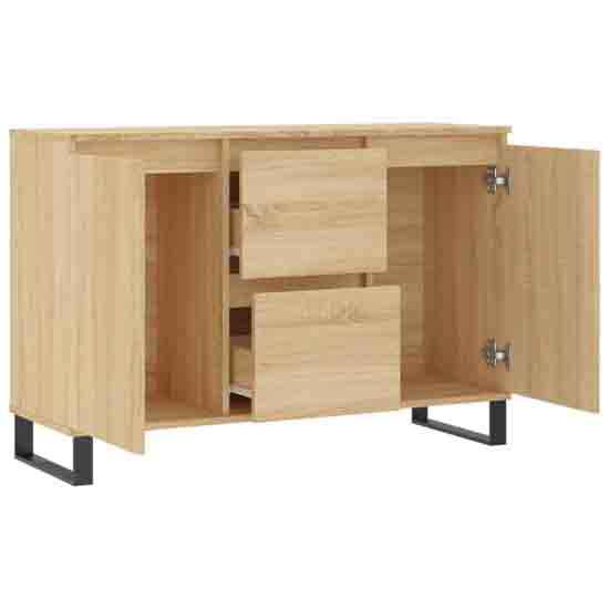 Celina Wooden Sideboard With 2 Doors 2 Drawers In Sonoma Oak