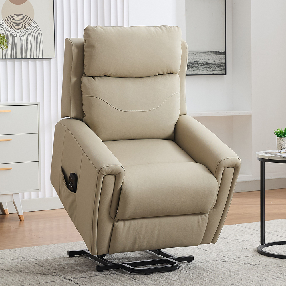 Celmor Fabric Recliner Chair in Stone