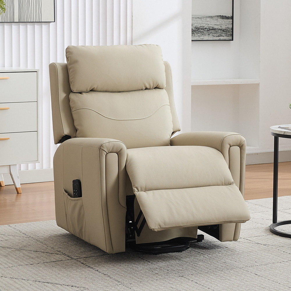 Celmor Fabric Recliner Chair in Stone