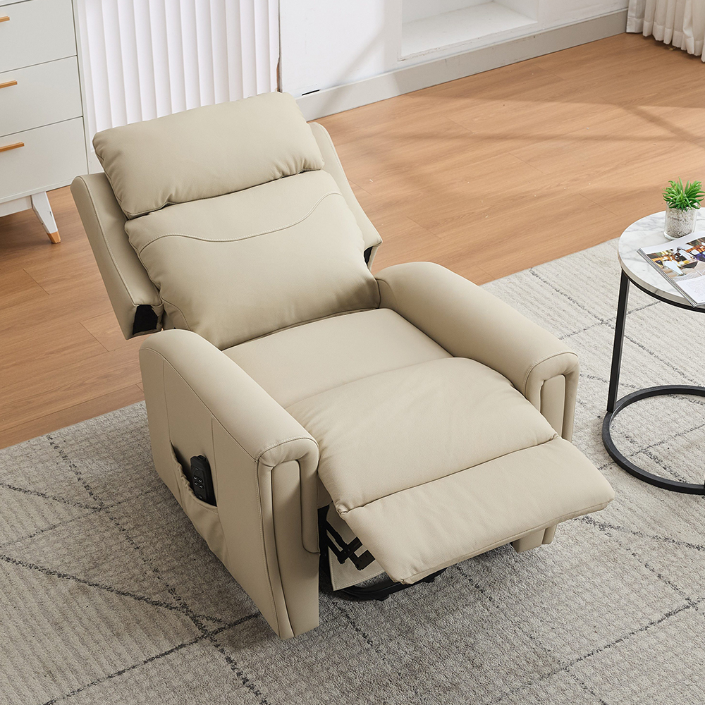 Celmor Fabric Recliner Chair in Stone